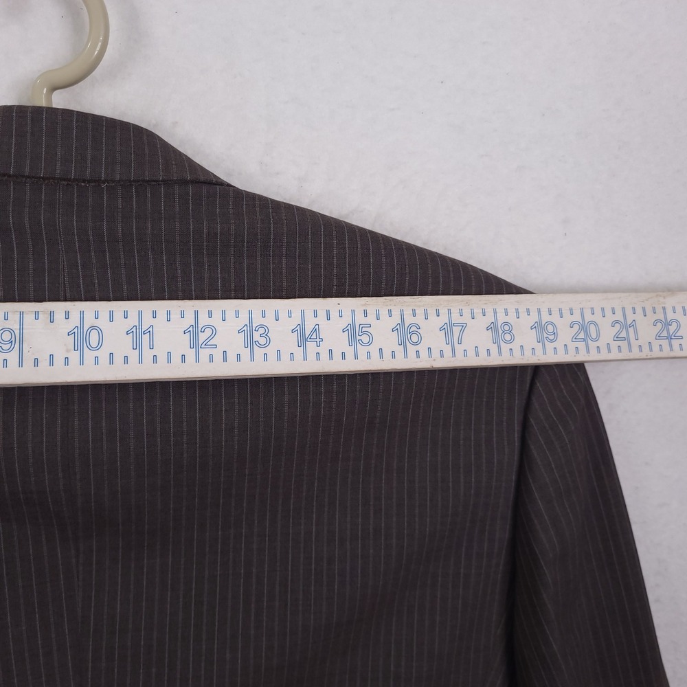 Brooks Brothers Blazer Mens 42R Brown Pinstripe Wool Sport Coat Old Money - Picture 9 of 14